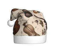 AKGFFDS Musical Instruments World Printing Cappello di Natale per adulti materiale è morbido e leggero