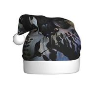 AKGFFDS Ombra farfalla nella valle Stampa cappello di Natale per adulti materiale è morbido e leggero