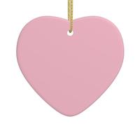 AKGFFDS Pendente ceramico di amore di Natale di stampa rossa dell'acqua con la fune metallica dell'oro per la decorazione d'