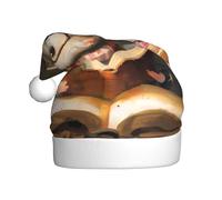 AKGFFDS Piccolo topo che legge un libro Stampa Cappello di Natale per adulti materiale è morbido e leggero