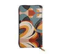 AKGFFDS Portafoglio lungo in pelle con stampa modello No Rule Chiusura con cerniera comoda e leggera per riporre monete e carte di credito.