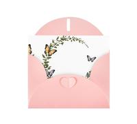 AKGFFDS Rosa Vacanze saluto assegno carta vuota e perla bella nota vuota blocco Daisy farfalla corona Stampa