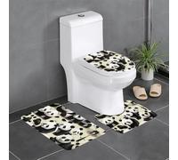 AKGFFDS Set di tre tappetini antiscivolo in flanella 61 x 40,6 cm, panda giganti che fanno una passeggiata, stampa spessa e confortevole per bagno, cucina e WC