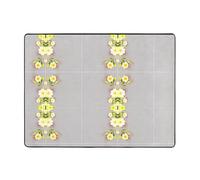 AKGFFDS Tappeto antiscivolo 160 x 121,9 cm Cinchona fiore stampa buon assorbimento d'acqua adatto per cucina, bagno e soggiorno