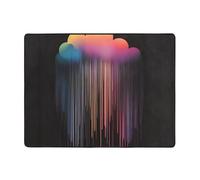 AKGFFDS Tappeto antiscivolo 160 x 121,9 cm colorato arcobaleno pioggia stampa buon assorbimento d'acqua adatto per cucina, bagno e soggiorno