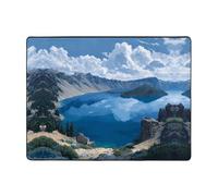 AKGFFDS Tappeto antiscivolo 160 x 121,9 cm cratere lago stampa buon assorbimento d'acqua adatto per cucina, bagno e soggiorno