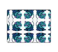 AKGFFDS Tappeto antiscivolo 160 x 121,9 cm Cyber Tiger Circuit stampa buon assorbimento d'acqua adatto per cucina, bagno e soggiorno