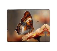 AKGFFDS Tappeto antiscivolo 160 x 121,9 cm Motivo sul retro di una farfalla Stampa buon assorbimento d'acqua adatto per cucina, bagno e soggiorno