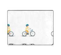 AKGFFDS Tappeto antiscivolo 160 x 121,9 cm per bambino che impara a pedalare stampa buon assorbimento d'acqua adatto per cucina, bagno e soggiorno