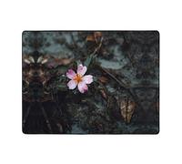 AKGFFDS Tappeto antiscivolo 160 x 121,9 cm, stampa con fiori nel fango, buon assorbimento d'acqua, adatto per cucina, bagno e soggiorno