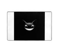 AKGFFDS Tappeto in tessuto di flanella con stampa di pipistrelli che ride, 152,4 x 99,1 cm, tappetino per soggiorno, ufficio, tavolino da caffè, letto, balcone