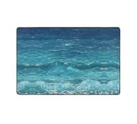 AKGFFDS The Deep Blue Sea - Tappeto in tessuto di flanella, 152,4 x 99,1 cm, per soggiorno, ufficio, tavolino, letto, balcone