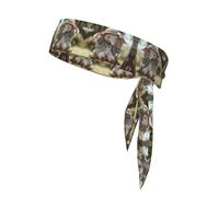 AKGFFDS The little elephant on the swing - Fascia per capelli sportiva con stampa per uomini e donne, morbida e traspirante, traspirante e traspirante