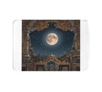 AKGFFDS Zerbino 40,6 x 61 cm con stampa di castello di stelle, assorbente, antiscivolo, per porte d'ingresso, ingressi e bagni