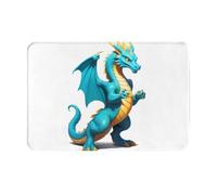 AKGFFDS Zerbino 40,6 x 61 cm Data Dragon Firewall stampa idroassorbente antiscivolo per porte d'ingresso, ingressi e bagni