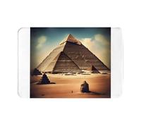 AKGFFDS Zerbino 40,6 x 61 cm Sognando le Piramidi di Cheope Stampa idroassorbente antiscivolo per porte d'ingresso, ingressi e bagni