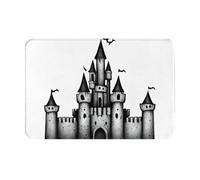 AKGFFDS Zerbino 40,6 x 61 cm, stampa castello scuro, assorbente, antiscivolo, per porte d'ingresso, ingressi e bagni