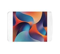 AKGFFDS Zerbino 40,6 x 61 cm Uno scontro di colori Stampa assorbente antiscivolo per porte d'ingresso, ingressi e bagni
