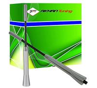 Akhan ANTC165 - Antenna per auto, di design, asta corta, in alluminio, lunghezza di 168 mm, cromata
