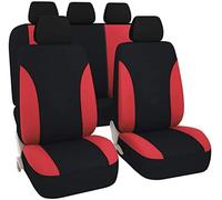 Akhan sb103 - qualità Auto Copri sedili per Coprisedili con airbag Laterale, Colore: Nero/Rosso