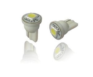 Akhan T10SW - Lampadina SMD LED W5W T10 12V, tipo Wedge Base, con 5050 SMD, colore bianco
