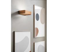 AKI APPLIQUE A PARETE GRANDE RAME OPACO 2700K 3054LM 22W L.35,5CM