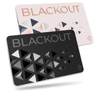 AKIELO BLACKOUT RFID Protection Card - Scheda Blocco RFID Anti-Frode Ultra Sottile - Proteggi Carte di Credito Contactless - Porta Carte con Protezione (Edizione Nero E Rosa - 2 Pezzi)