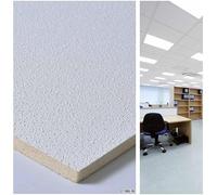 Akifix ITP ST13005.00 PANNELLO CONTROSOFFITTO SANDED MICRO FONOASSORBENTE IN FIBRA MINERALE BUCCIATA MICROPERFORATA 600 X 600 x 13 CF 6.48 MQ Confezione da 18 pezzi LINEA STAR TONE