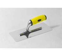 Akifix NATG06002 Frattone Superprofessionale in Acciaio Inox, Lama Piatta, Manico Gomma, Bordi Arrotondati, 24 x 10 cm