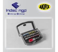 Akifix NAUE55003 Assortimento 32 Inserti Con Porta Inserti Magnetico Mandrino