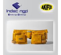 Akifix NE10011 Cinturone Da Posatore Professionale Scamosciato 10 Comparti