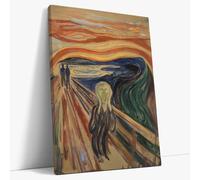 AKINDA Art Gallery - Stampa da Parete 60 x 80 cm - L’Urlo - Edvard Munch - Espressionismo - Quadro Moderno Soggiorno - Angoscia - Idea Regalo per Arredo Casa