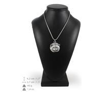 Akita - collana con un cane su una catena d'argento Art Dog IT