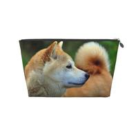 Akita Inu Bokeh Animali Cani Akita Inu, Borsa da toilette Borsa per trucco Borsa per cosmetici Borsa da toilette da viaggio portatile