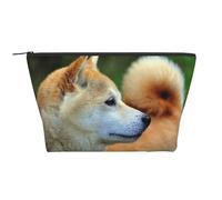 Akita Inu Bokeh Animali Cani Akita Inu, Borsa da toilette Borsa per trucco Borsa per cosmetici Borsa da toilette da viaggio portatile