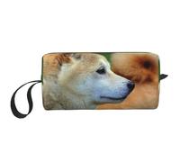Akita Inu Bokeh Animali Cani Akita Inu, Borsa per il trucco Borsa per cosmetici Borsa da toilette da viaggio portatile Borsa per trucco Organizer