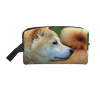 Akita Inu Bokeh Animali Cani Akita Inu, Borsa per il trucco Borsa per cosmetici Borsa da viaggio portatile da viaggio Borsa per trucco Organizer