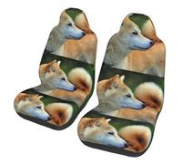 Akita Inu Bokeh Animali Cani Akita Inu,Coprisedile per auto protezioni per sedili anteriori per auto, 2 pezzi