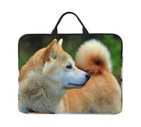 Akita Inu Bokeh Animali Cani Akita Inu, Custodia per laptop da 14 pollici, borsa per notebook, custodia per laptop, valigetta con maniglia