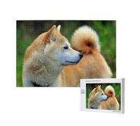 Akita Inu Bokeh Animali Cani Akita Inu,Puzzle in legno da 1000 pezzi per famiglie, puzzle per adulti e adolescenti