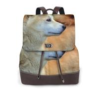 Akita Inu Bokeh Animali Cani Akita Inu,Zaino da donna, impermeabile, leggero, in pelle PU, alla moda, da viaggio