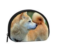 Akita Inu Bokeh Pets Dogs Akita Inu Piccola borsa portaoggetti per assorbenti igienici per il trucco, portamonete per cosmetici da donna