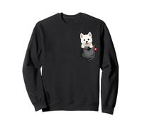 Akita Inu - Cane in Tasca Che sbircia Cucciolo di Cane Carino Felpa