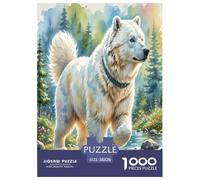 Akita Inu Jigsaw Puzzle Impossible 1000 Pezzi Animali fedeli Decorazione Per La Casa. Rilassamento E Intelligence Per Adulti E Ragazzi Da 14 Anni 38x26cm/1000pcs