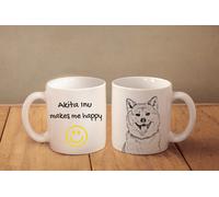 Akita Inu - Un Tazza " Makes Me Felice " Subli Dog