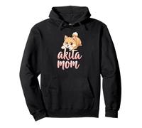Akita Mom Dog Akita Inu Mama Cucciolo carino Felpa con Cappuccio