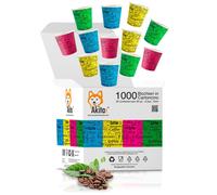 AKITAInk 1000 Bicchierini caffè, Bicchieri Caffe di Carta Monouso Biodegradabili