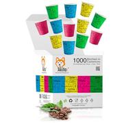 1000 Bicchierini caffè monouso carta Biodegradabile e Compostabile da 75ml