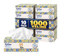 Akitaink 1000 Veline 3 Strati Igiene Quotidiana e Trucco 10 Pack