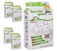Akitaink - 120 Traverse per Animali Super Assorbenti - Dimensioni 60x60 cm - Tappetini Igienici per Cani e Gatti Multiuso (120 pz 60X60 cm)